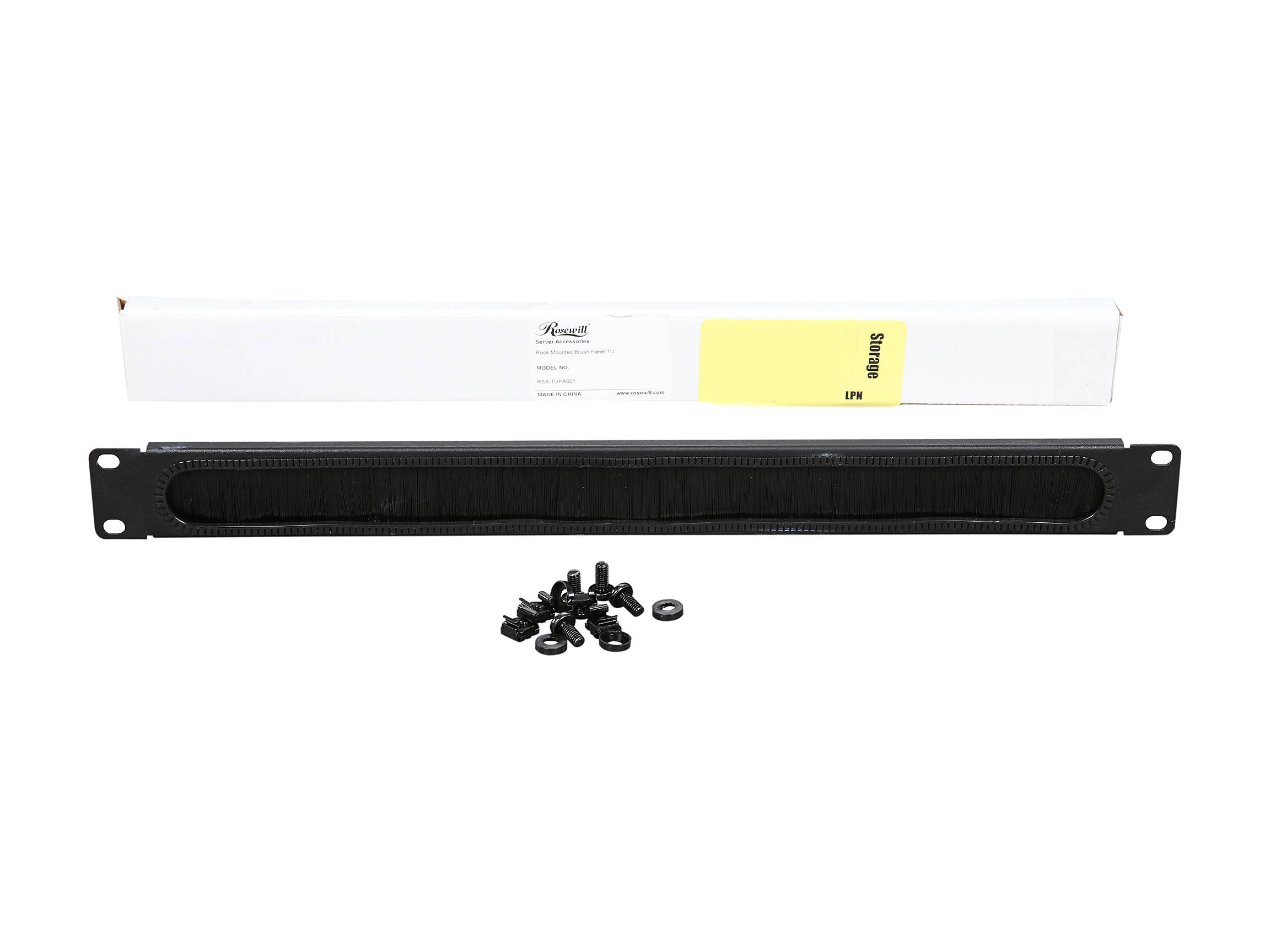 Rosewill 1U High-Density Brush Cable Management Panel RSA-1UPA001