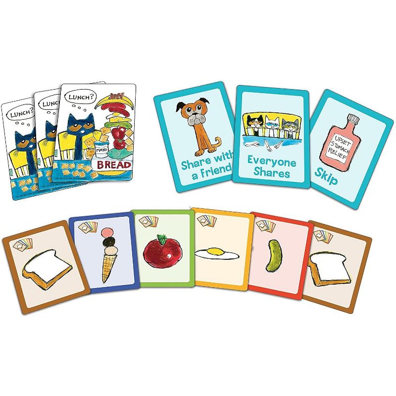 University Games Pete the Cat Big Lunch Kids Card Game | For 2-4 Players