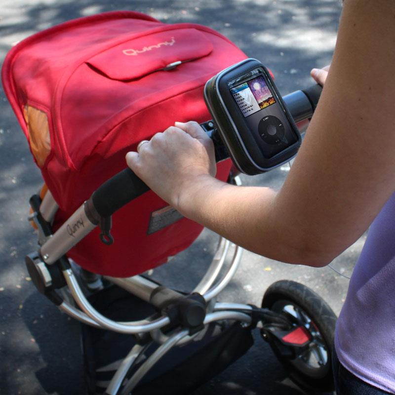 Weatherproof Bicycle Handlebar Display Mount for 4.3-inch &  3.5-inch Garmin Nuvi 30 / 255W / 1350LMT / 1390LMT and More GPS Navigation Systems - by USA Gear *Includes Microfiber Cleaning Cloths*