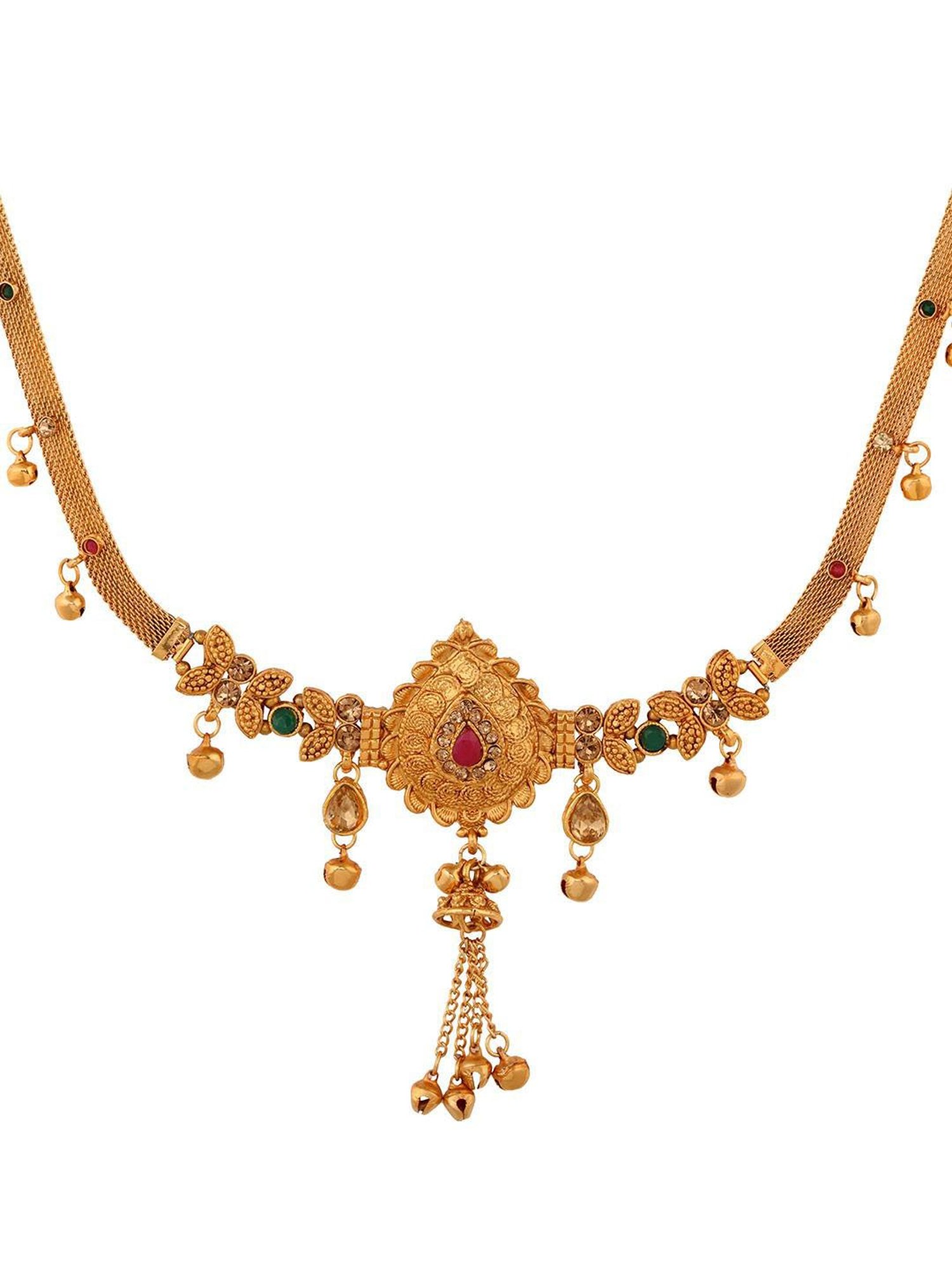 Saraf Rs Jewellery Gold Plated Beaded Kamarbandh
