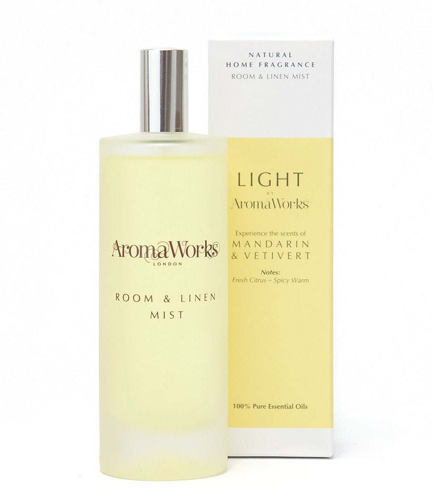 AromaWorks London Light Range - Mandarin & Vetivert Room Mist