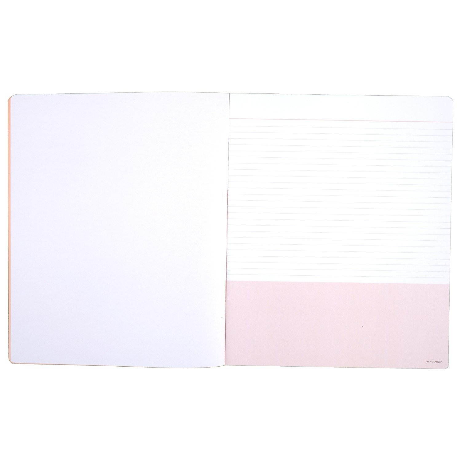 AT-A-GLANCE Notebook, 8-1/2" x 11", 80 Sheets, WorkStyle Take Chances, Coral (WS20340524)