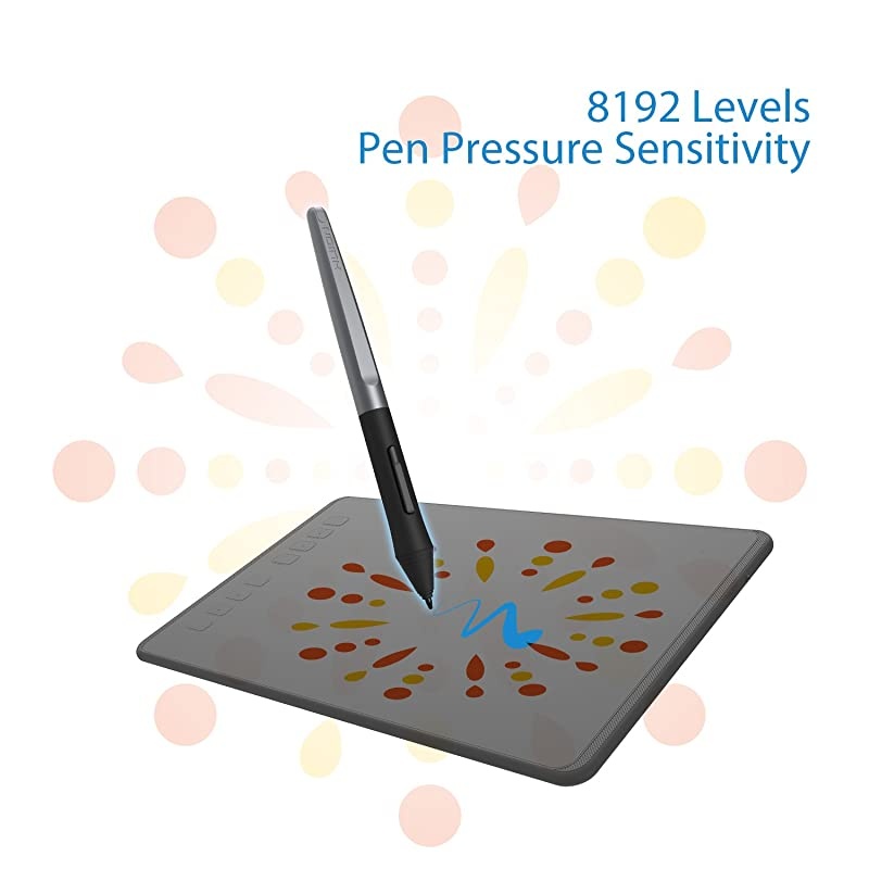 BatteryFree Digital Stylus Pen PW100 8192 Level Pressure Sensitivity for Graphics Drawing Tablet H640PH950PH1060PH1161HS64HS64 ChipsHS610H320MH610 Pro V2