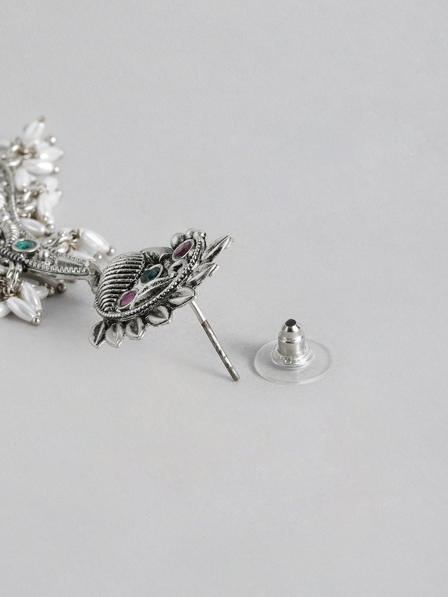 Abdesigns Stunning Baby Pink German Silver Earrings