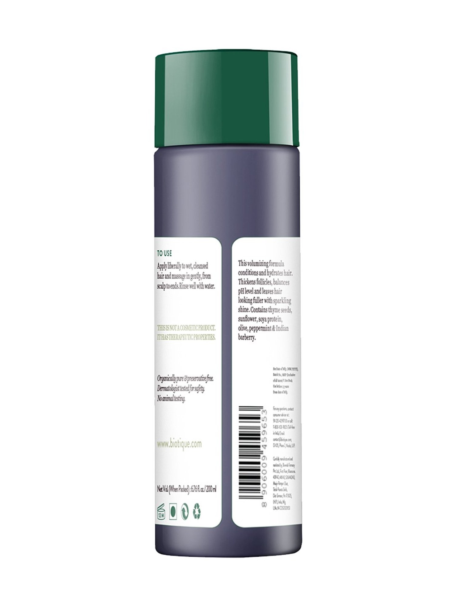 Biotique Thyme Volume & Bounce Conditioner - 200 gm