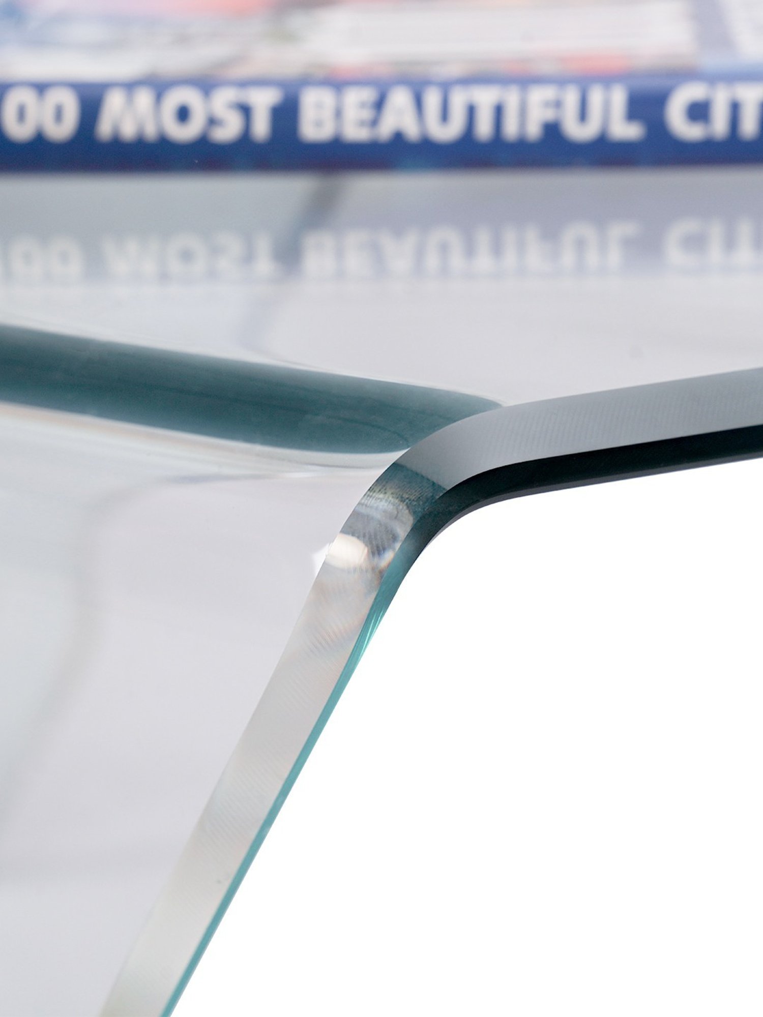 Durian Dune Modern Clear Glass Coffee & Center Table