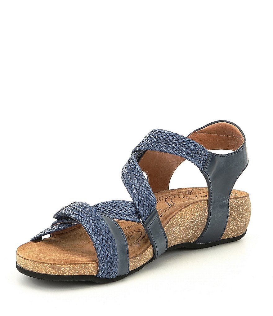 Taos Footwear Trulie Woven Leather Sandals