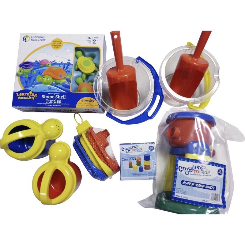 Childcraft Sand and Water Toys Activity Set, Assorted Colors, 28 pc