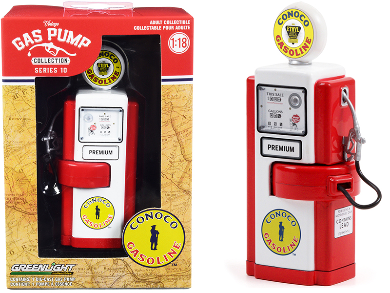 "Studebaker" Vintage Cylinder Gas Pump 1/18 Diecast Replica by Road Signature