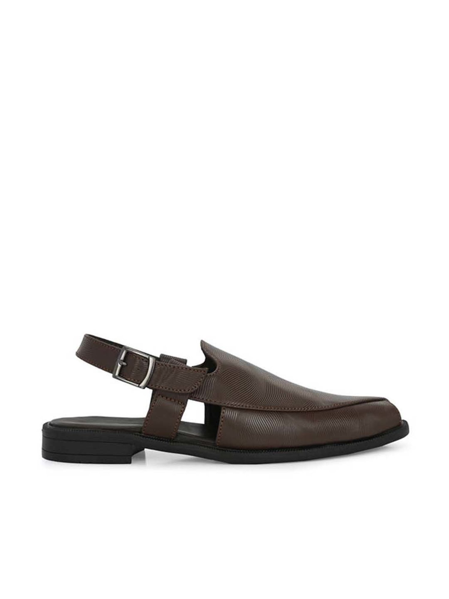 San Frissco Men's Brown Back Strap Sandals