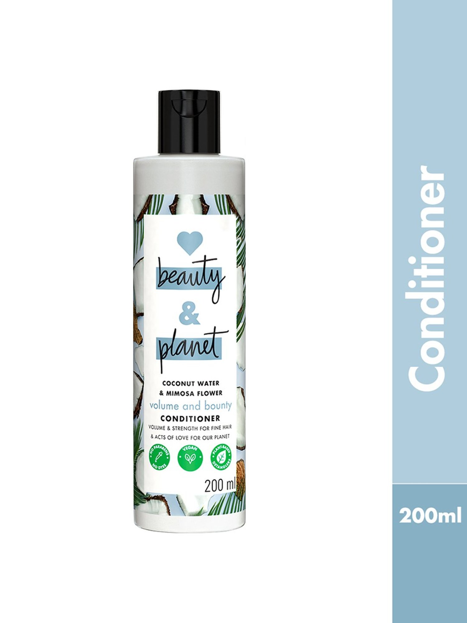 Love Beauty & Planet Coconut Water & Mimosa Flower Volume and Bounty Conditioner - 200 ml