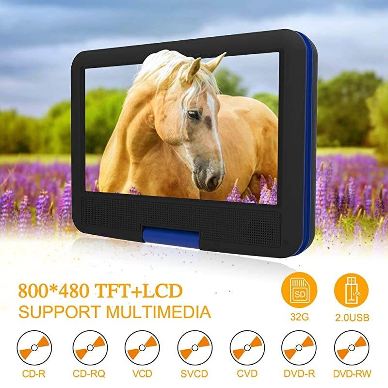 Hard Carrying Travel Storage Case, for DBPOWER 10.5" Portable DVD Player (Black-New Version)