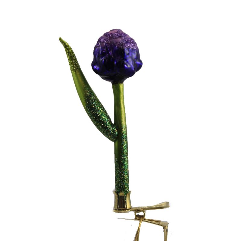 Morawski 4.5" Bachelor Button Clip On Flower Ornament Floral Summer  -  Tree Ornaments