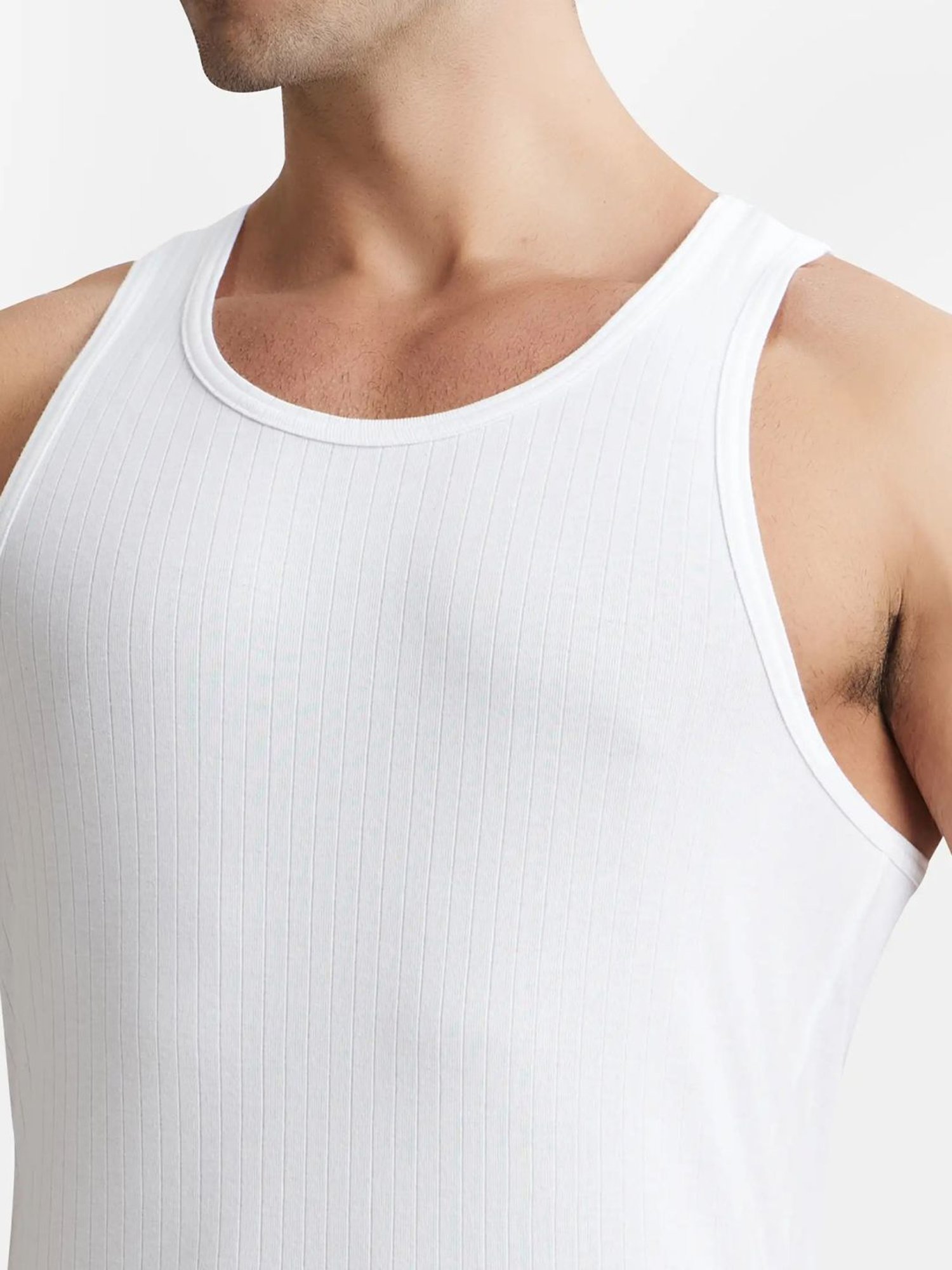 Cantabil Navy Blue Cotton Regular Fit Vest