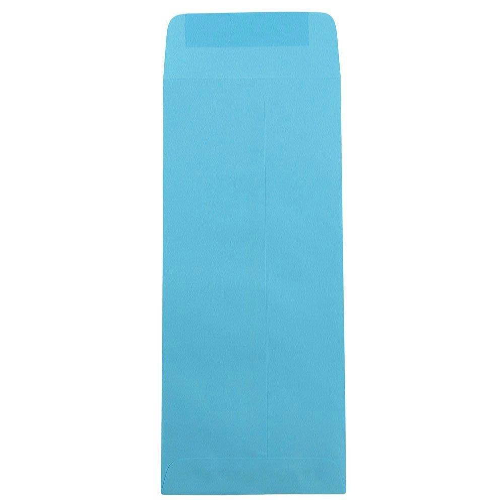 JAM PAPER #10 Policy Business Colored Envelopes - 4 1/8 x 9 1/2 - Blue Recycled - 50/Pack