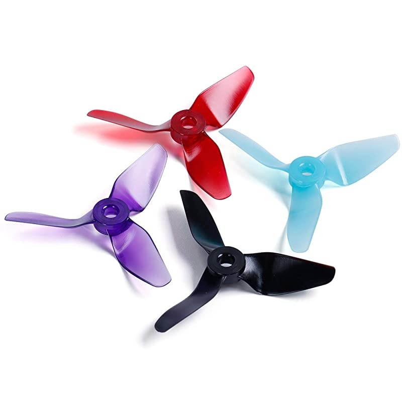 16pcs  3x4x3V1S TriBlade Propeller 3 inch Props for RC FPV Drone Quadcopter 4sets Mix Color