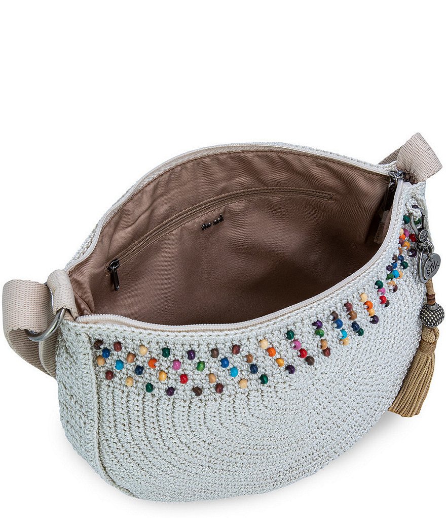 The Sak Ryder Crocheted Crescent Crossbody Bag