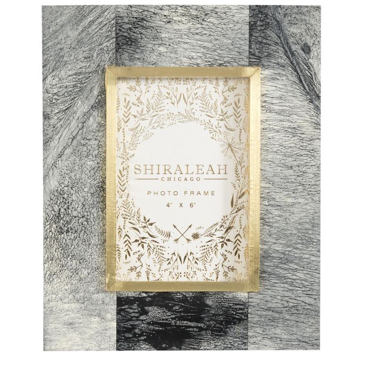 Mansour Marbelized 4X6 Picture Frame  - Gray - Shiraleah