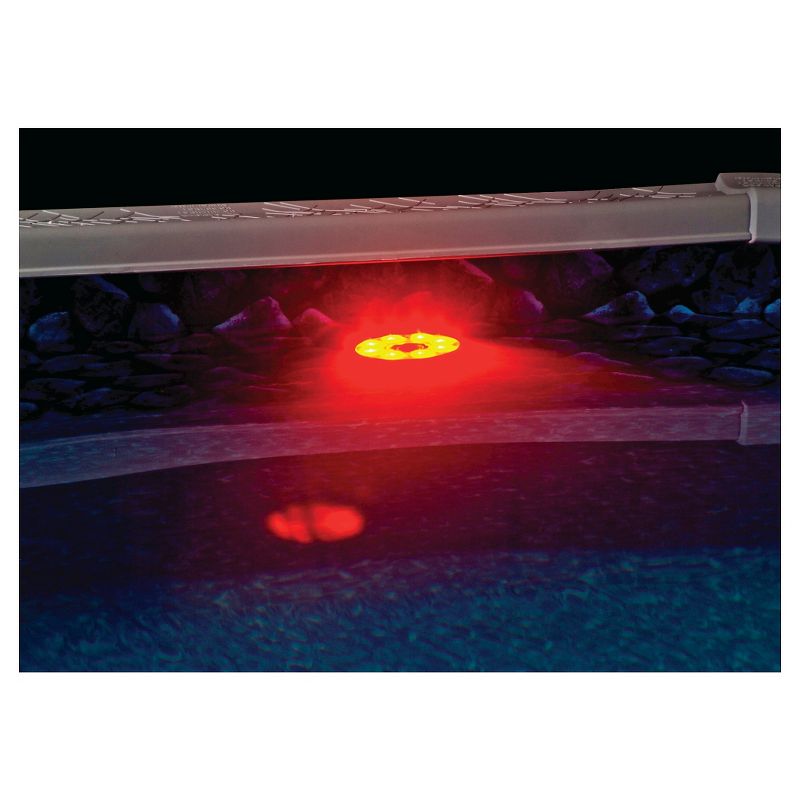 Magic Pool Fountain Water Powered Swimming Pool Fountain Accessory with Color Changing LED Light Bulb for In Ground and Above Ground Pool (2 Pack)