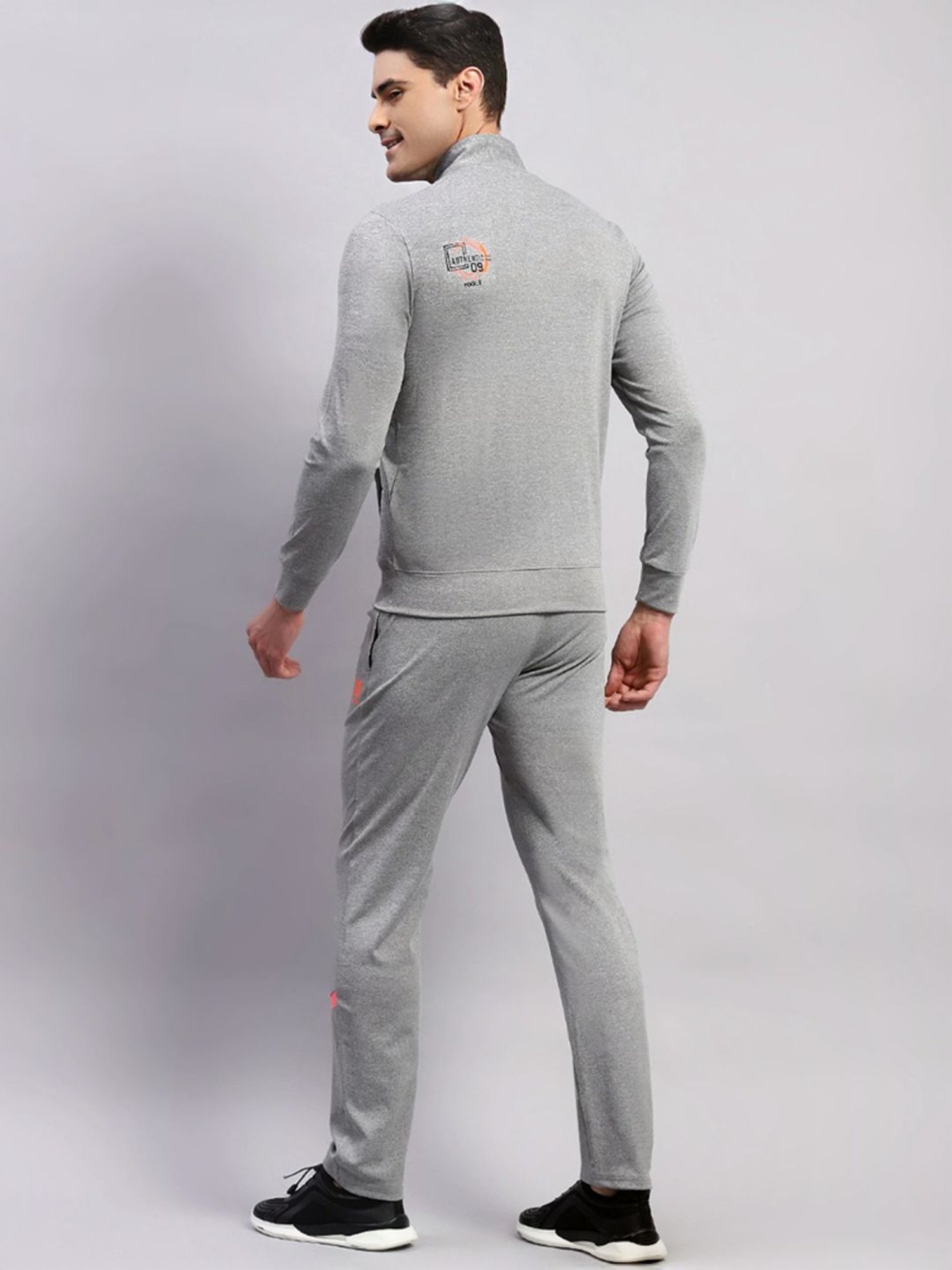 Rock.It Grey Smart Fit Printed Tracksuits