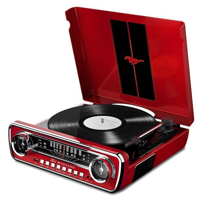 ION Audio ION-MUSTANG-LP-RED IT69 Classic Car Styled Music Center