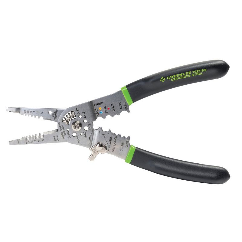 Greenlee 52065855 Stainless Steel Stripping/Crimping Combination Tool