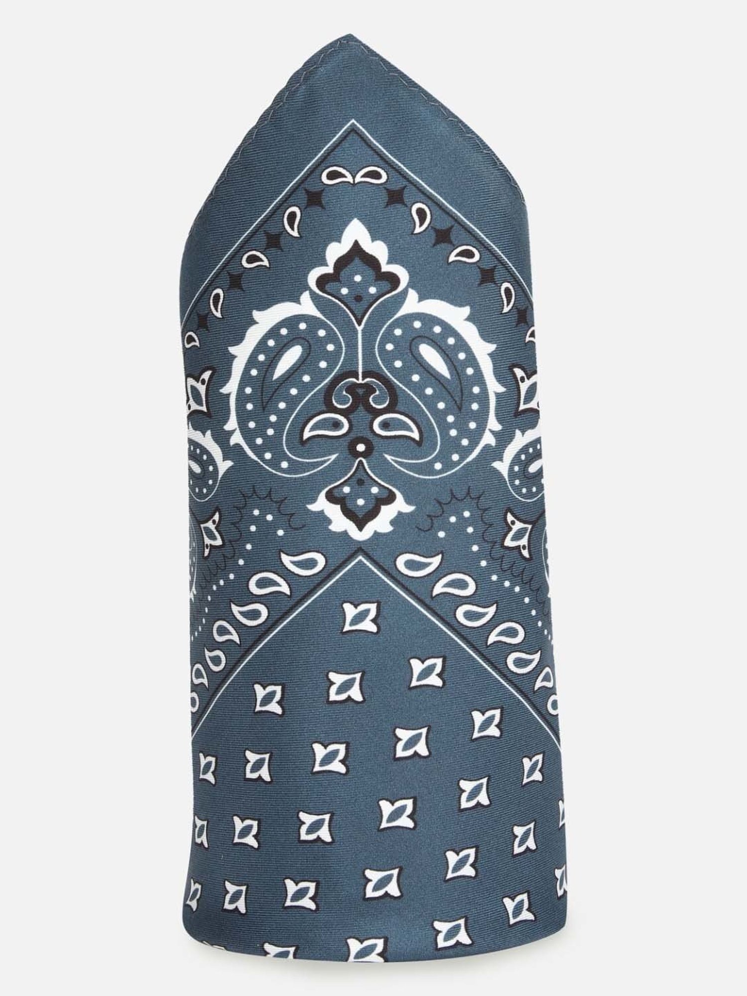 Van Heusen Green Printed Pocket Square