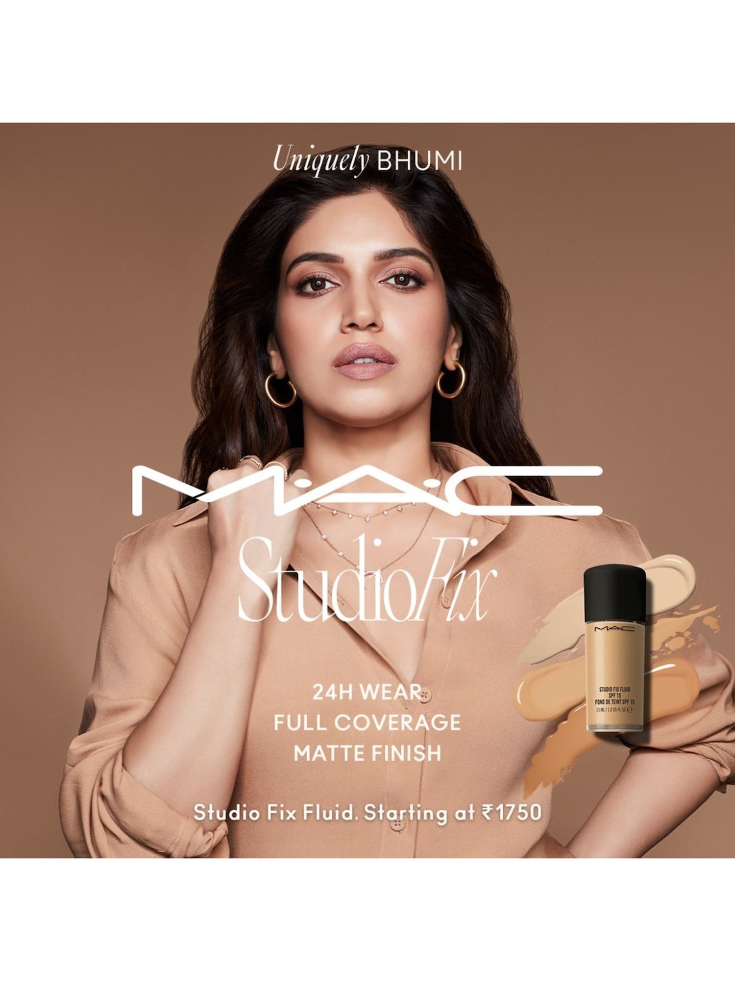 M.A.C Studio Fix Fluid SPF 15 Mini 24HR Matte Foundation + Oil Control NC41 - 15 ml