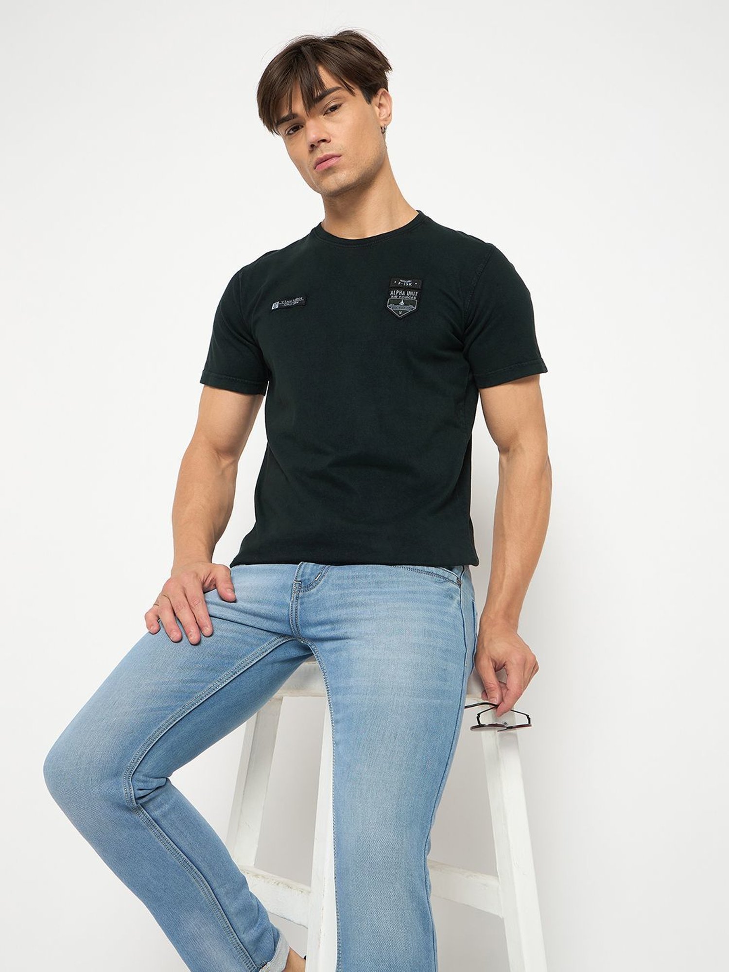 Duke Dark Green Slim Fit T-Shirt