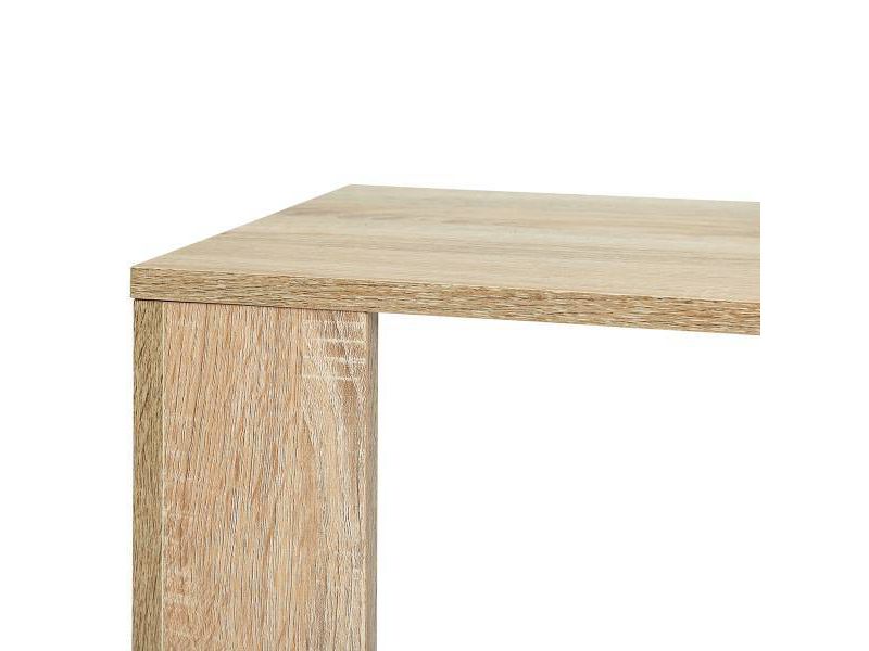 Sandy Modern Wooden Office Desk with Storage Compartments Tan - AC Pacific