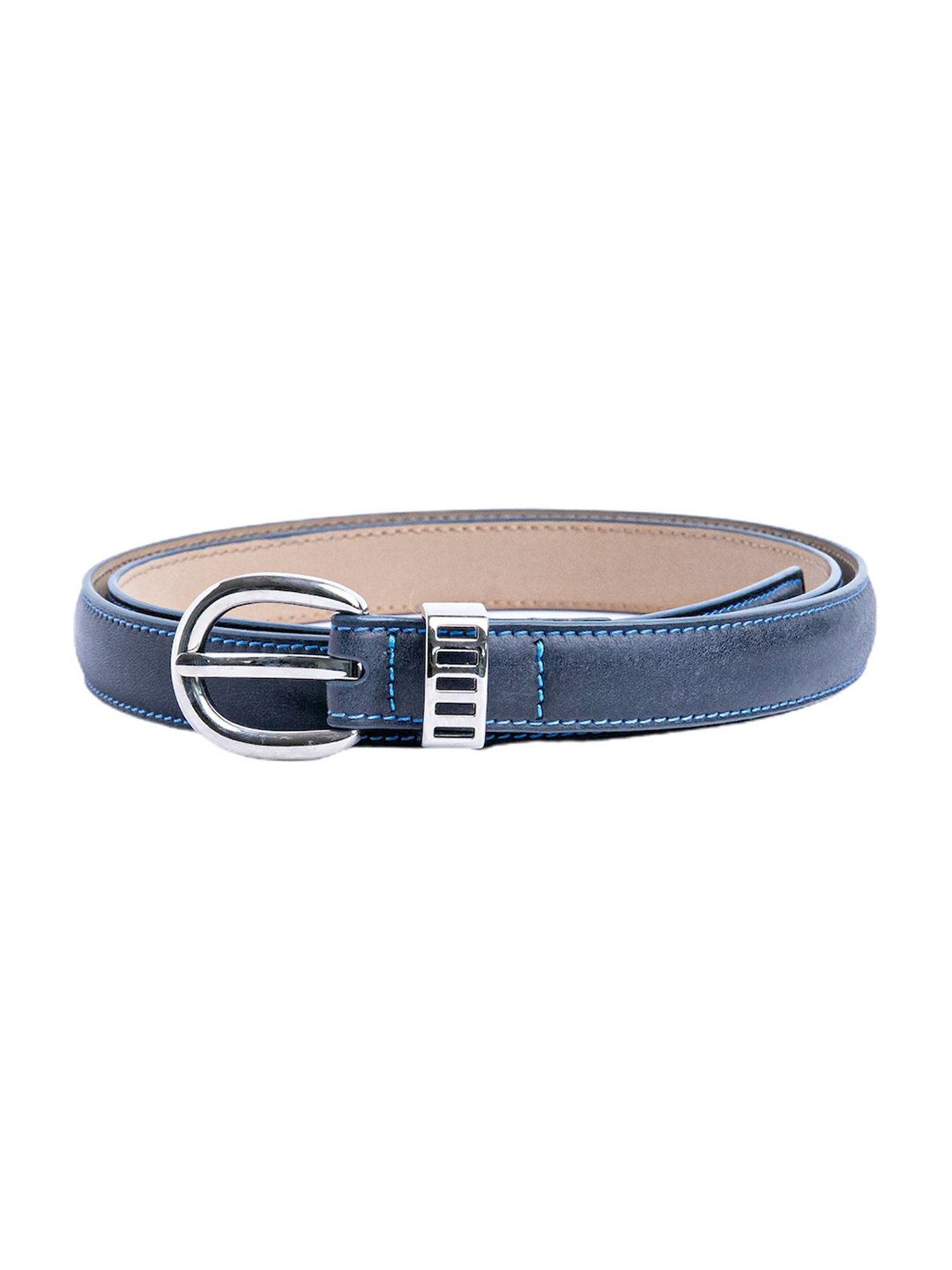 Hidesign Mariko Brown Solid Leather Narrow Belt