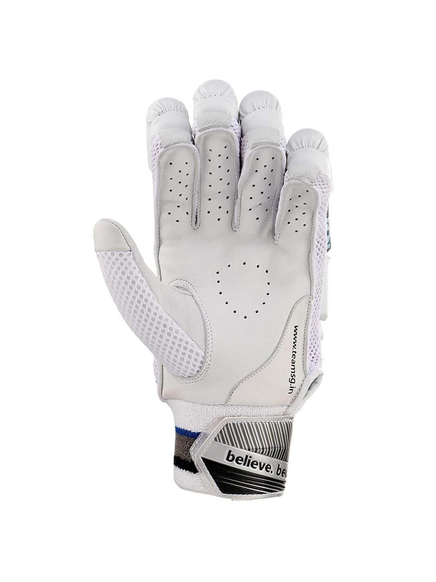 SG White RP LITE Junior RH Batting Gloves for Junior