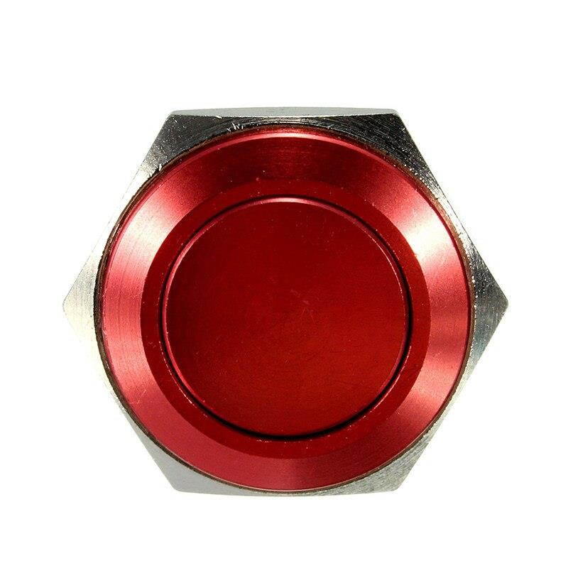16mm Start Horn Button Momentary Stainless Steel Metal Push Button Switch Red Best Price