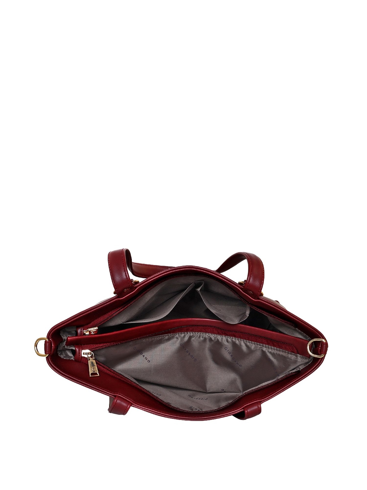 Giordano Brick Red Solid Medium Shoulder Handbag