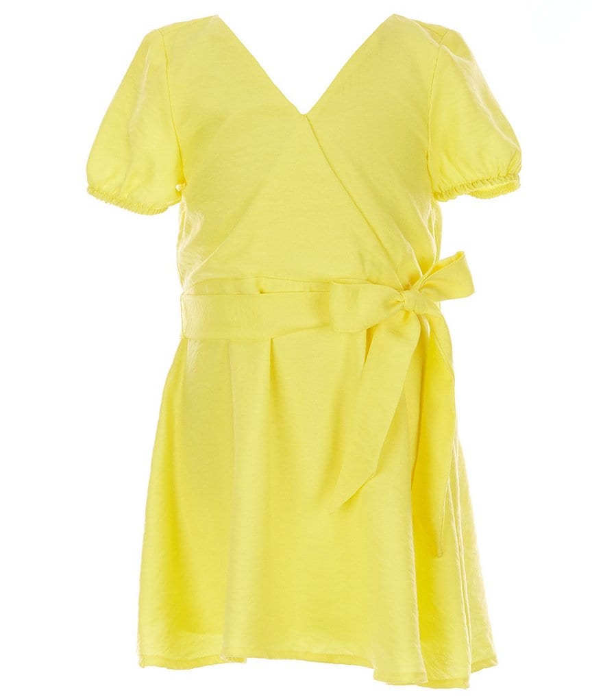 GB Girls Little Girls 2-6X Puff Sleeve Tie Waist Dress