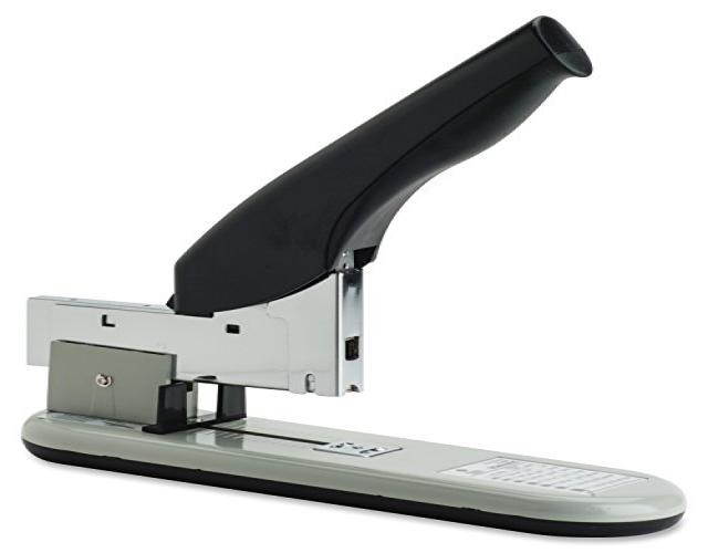 Business Source Heavy-Duty Stapler 220 Shts Cap. Putty/Black 62825