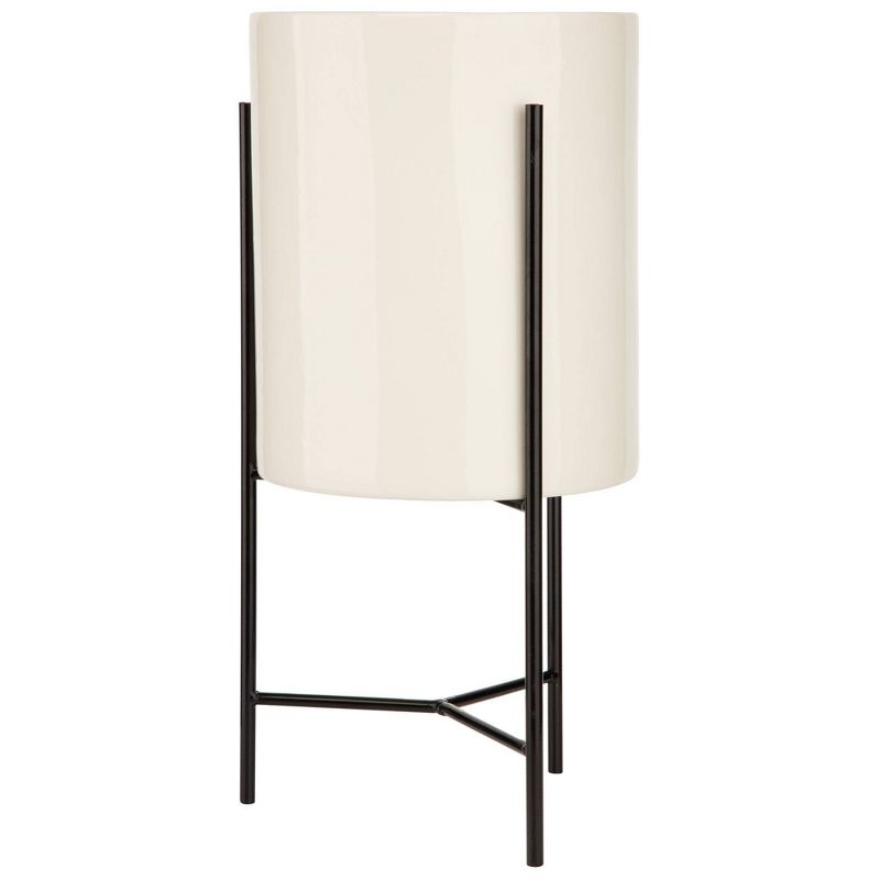 3 Legs Mid-Century Modern Ceramic Pot Plant Stand - Gallery Solutions