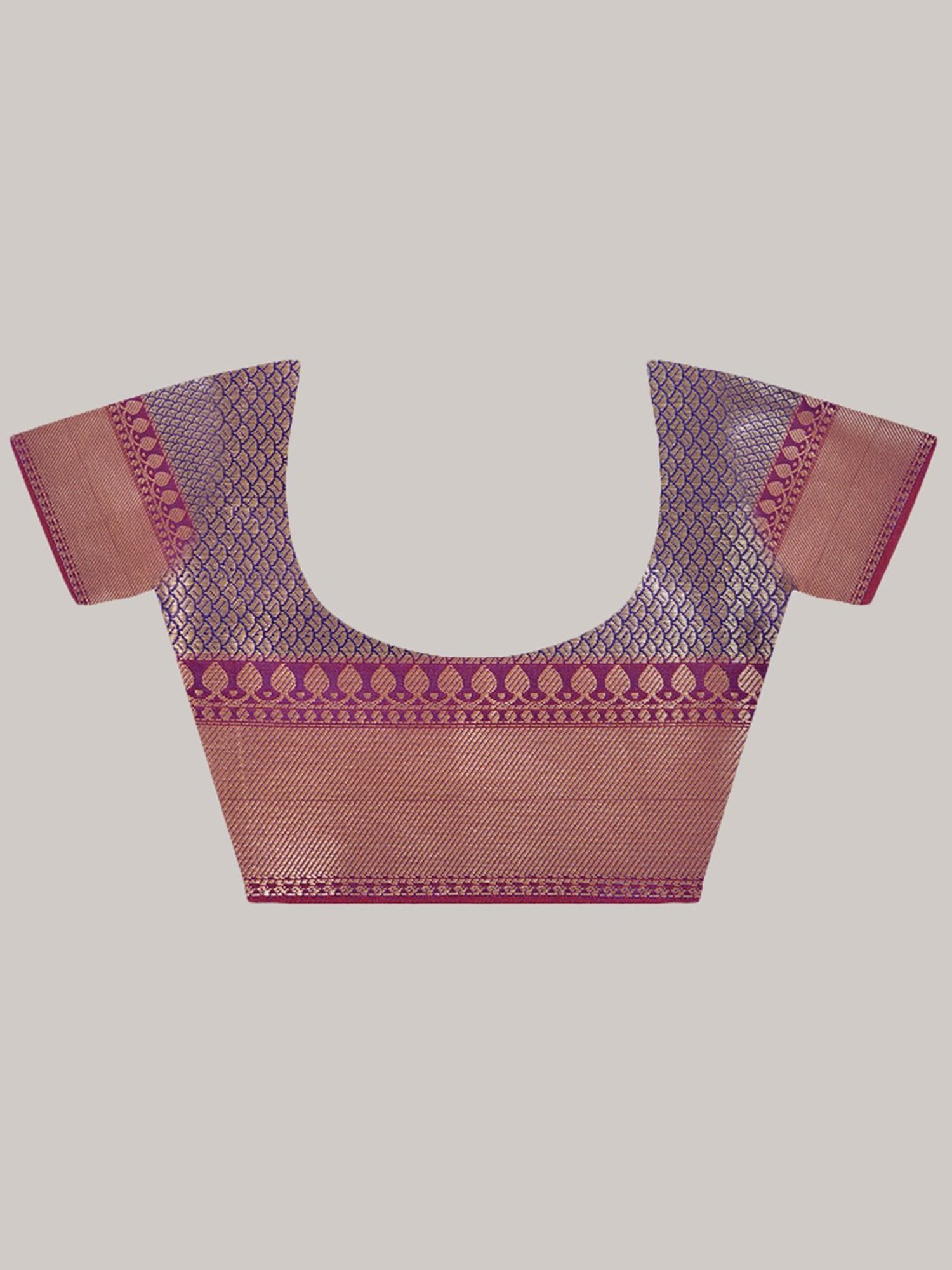 Banarasi Silk Works Red Woven Saree With Unstitched Blouse