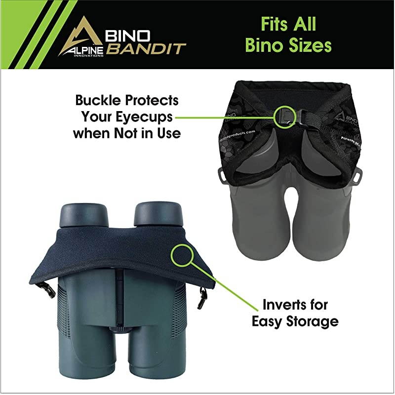 Bino Bandit Blocks Glare Improves Visual Acuity and Reduces Eye Fatigue FITS All Binoculars Stealth Tan