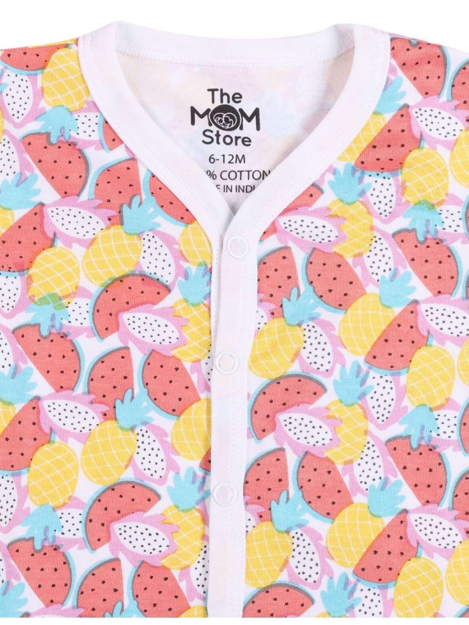 The Mom Store Boys Multicolor Cotton Printed Full Sleeves Top Set