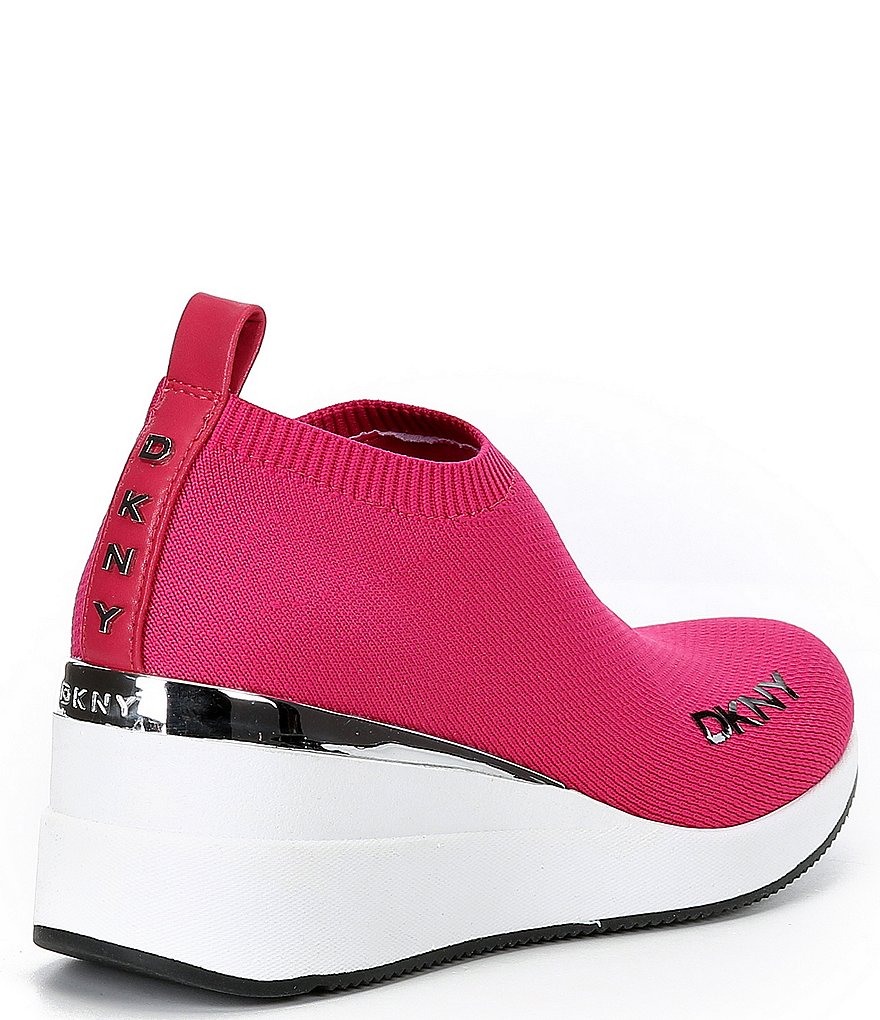 DKNY Parks Knit Wedge Sneakers