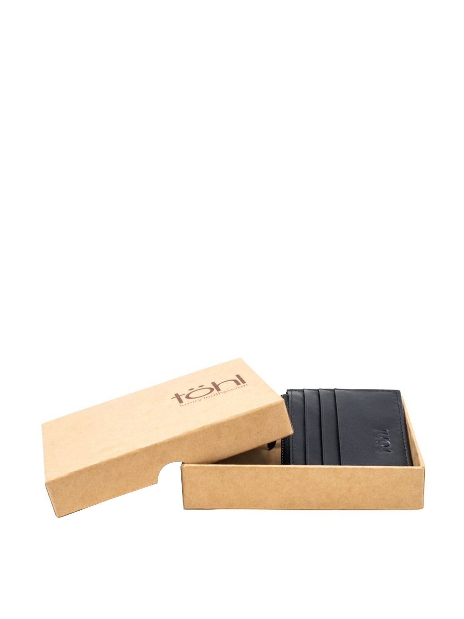 Tohl Black Casual Leather Wallet for Men