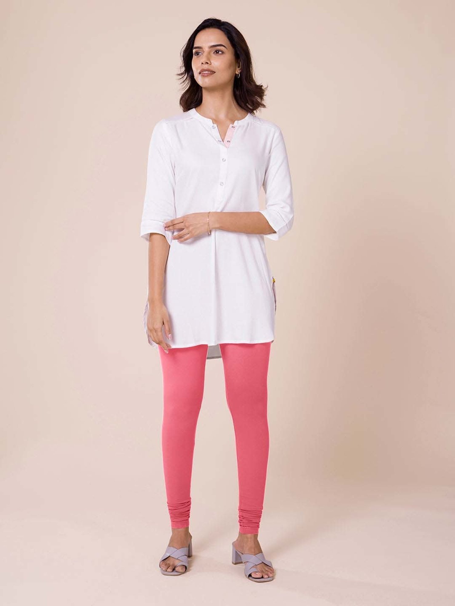 Go Colors! Pink Cotton Leggings