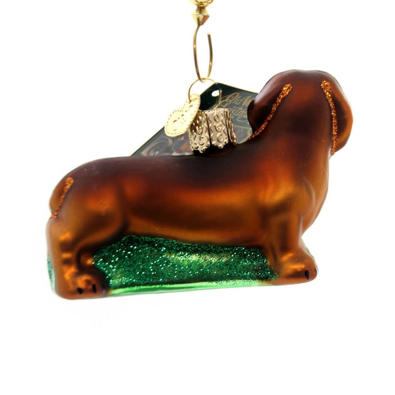 Old World Christmas 2.0" Dachshund Weiner Dog Affectionate  -  Tree Ornaments