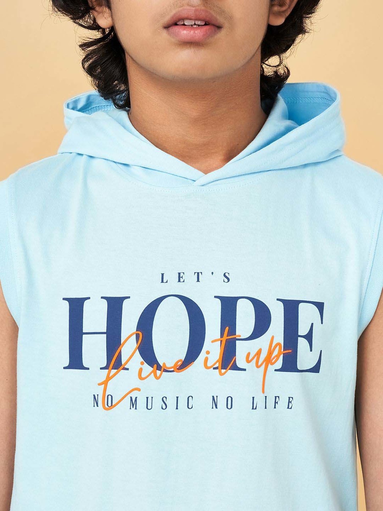 Coolsters by Pantaloons Kids Powder Blue Cotton Printed T-Shirt