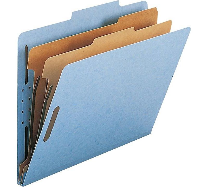 Nature Saver Classification Folders 2"Exp. 2 Dvdrs Letter 10/BX BE SP17205