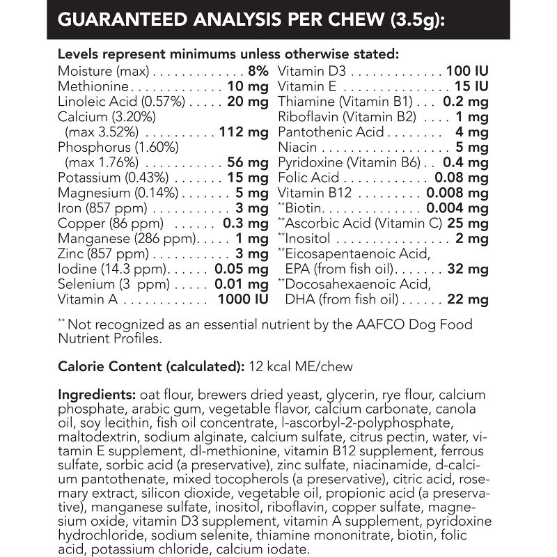 VetriScience Laboratories Canine Plus MultiVitamin Everyday Health Dog Chews, 30 ct