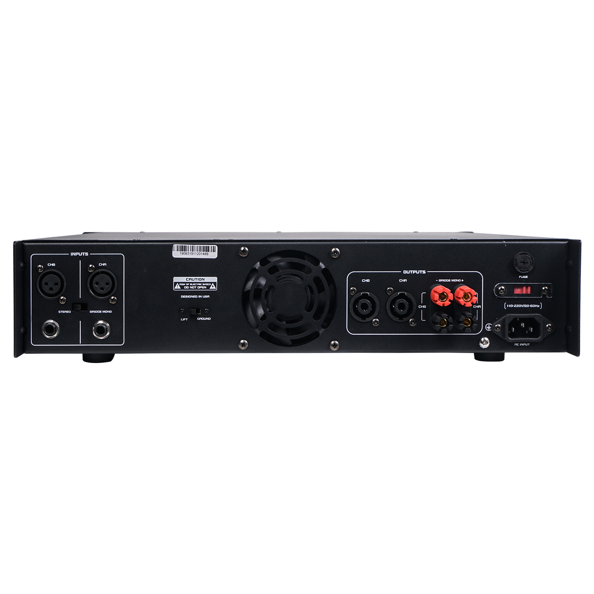Sound Town Professional Dual-Channel, 2 x 1500W at 4-ohm, 6000W Peak Output Power Amplifier (NIX-6000IB)