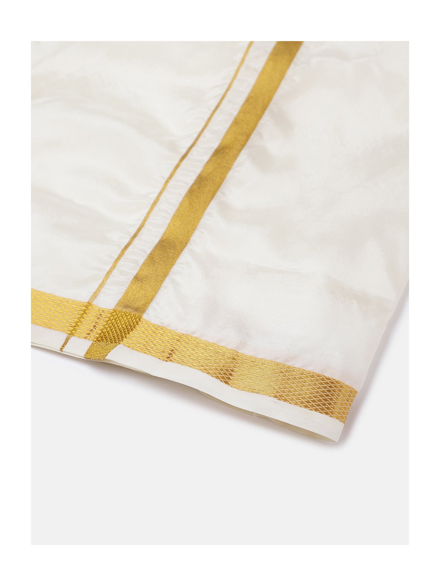 THANGAMAGAN Kids Olive & Cream Solid  Shirt,  Dhoti,  Towel With  Freebies Set