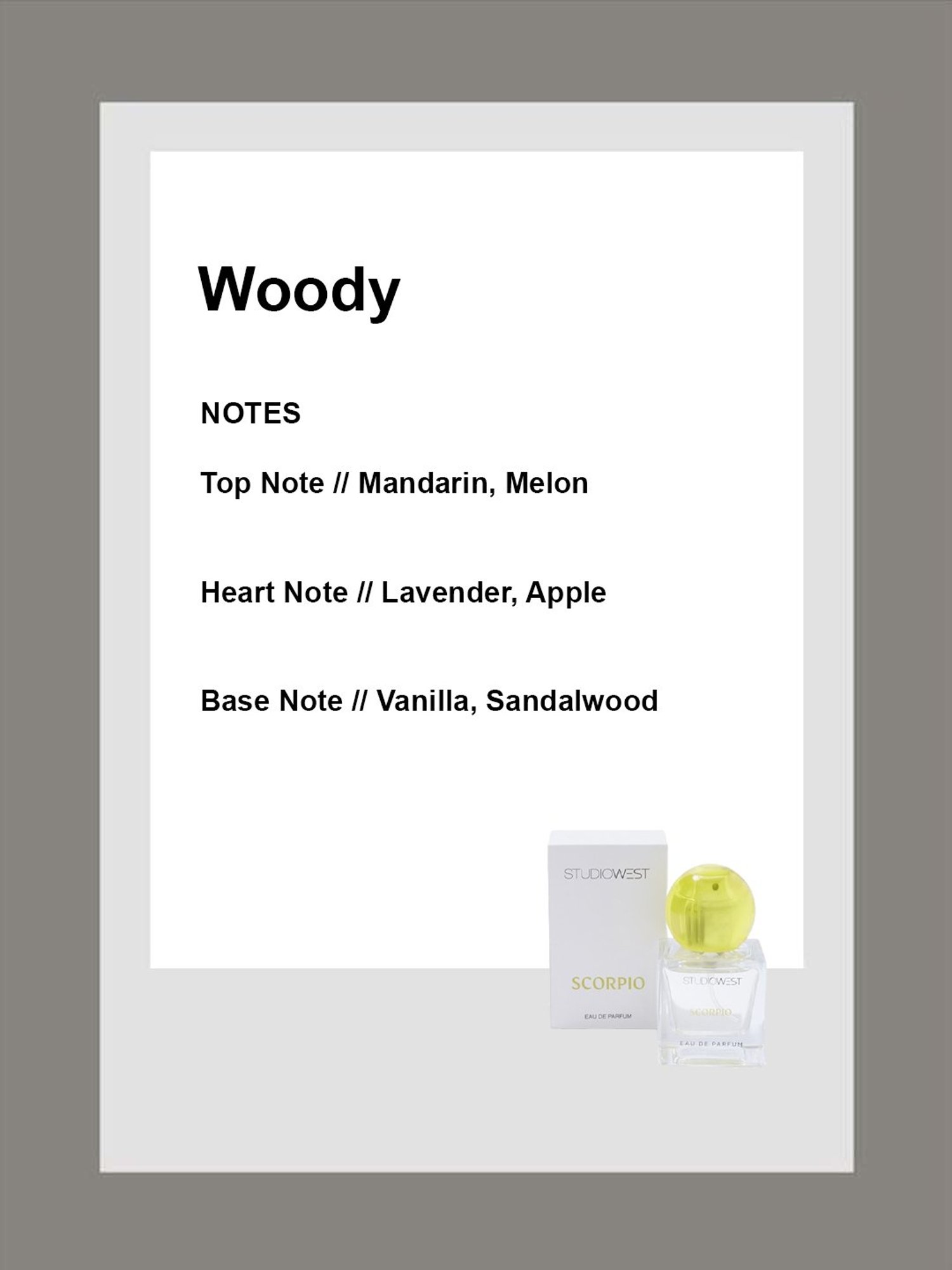 Studiowest Scorpio Eau de Parfum - 25 ml